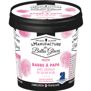 Glace artisanale Barbe à papa
